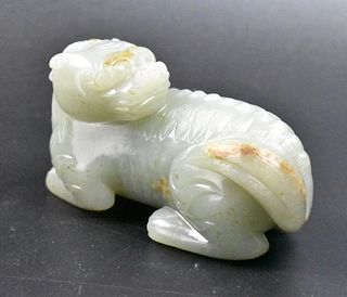 Chinese Jade Carved Beast, Qing Dynasty
