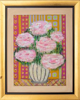 Kayo Lennar 'Floral Still Life' Oil on Canvas, 198