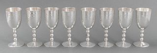 Castillo Mexican Silverplate Chiming Goblets, 8