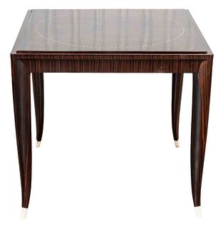 French Art Deco Macassar Games Table