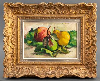 Charles Picart Le Doux "Pommes et Poier" Oil