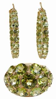 14kt. Gold and Peridot Ring and