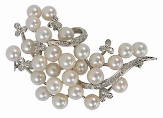 14kt. and Pearl Brooch