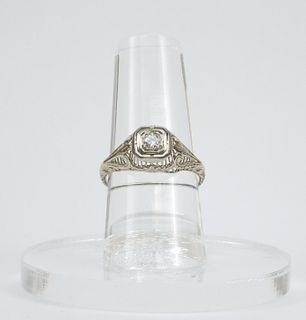 Platinum & Diamond Engagement Ring.
