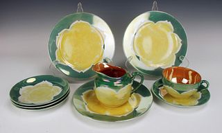 HAND PAINTED JAPANESE LUSTER DISHES