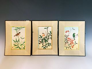 HAND PAINTED SIGNED BIRD PAINTINGS