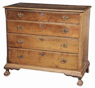 Chippendale Carved Cherry Chest of