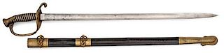 Silver Grip Sword of Master James A. Hamilton, USS Malvern & USS Conemaugh 