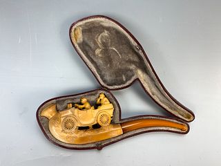 Rare Early 1900's Automobile Meerschaum Pipe