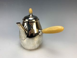 Georg Jensen Sterling Silver & Bone Teapot