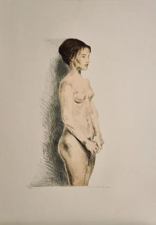 Raphael Soyer - Nude Woman