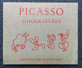 Pablo Picasso - Book Cover for Picasso Linogravures Portfolio