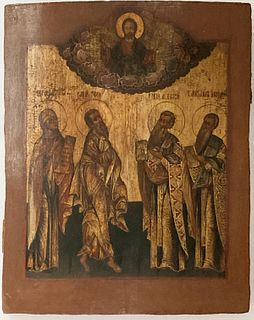 Unknown Artist - Antique Russian Icon of Selected