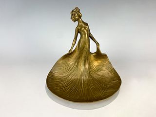 Arthur Rubinstein (Late 19thC) Bronze Figural Dish
