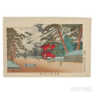 Kobayashi Kiyochika (1847-1915), Shiba Zojoji Temple
