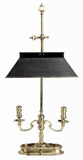 Fine Brass Bouillotte Lamp with a