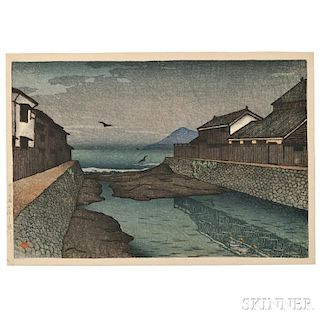 Kawase Hasui (1883-1957), Horikawa River, Obama