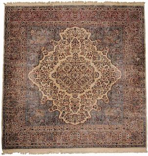 Kerman Carpet of Nearly Square