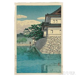 Kawase Hasui (1883-1957), Kikyo Gate at the Imperial Palace