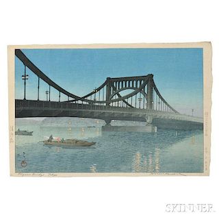 Kawase Hasui (1883-1957), Kiyosu Bridge, Tokyo