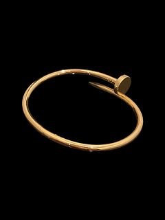 Cartier 18K Rose Gold Juste Un Clou Nail Bracelet size 18