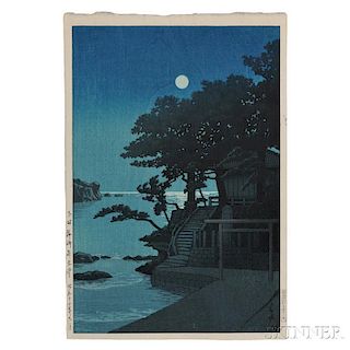Kawase Hasui (1883-1957), Bentendo Shrine at Kakizaki, Shimoda