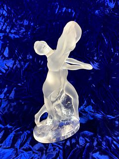 Lalique "Deux Danseuses" Crystal Figurine