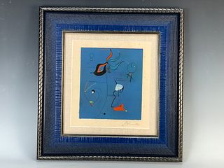 Joan Miro, Dated 1926 Surrealism Egg Tempera 