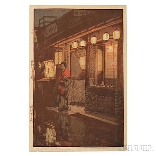 Hiroshi Yoshida (1876-1950), A Little Restaurant