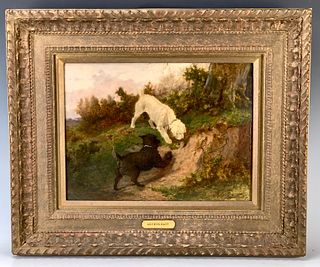 Arthur Batt (1846-1911) "Terriers Ratting"