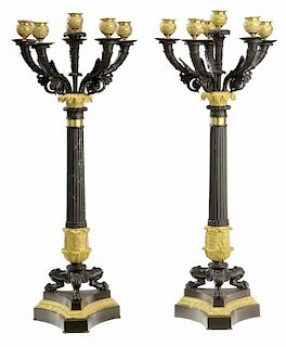 Fine Pair Louis Philippe Patinated and