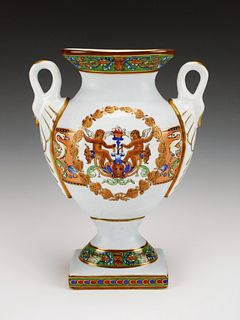 ARMORIAL STYLE DECORATIVE URN