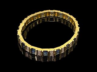EFFY BH 8 ct Sapphire & Diamond 14K Yellow Gold Bracelet 
