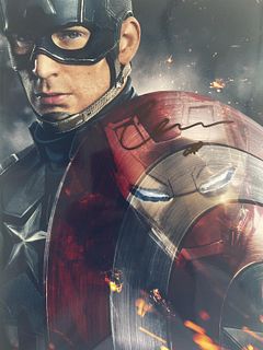 Captain America Civil War Chris Evans signed photo