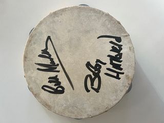 The Righteous Brothers signed tambourine