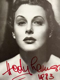 Hedy Lamarr signed photo