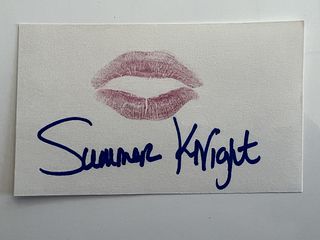 Summer Knight original signature 
