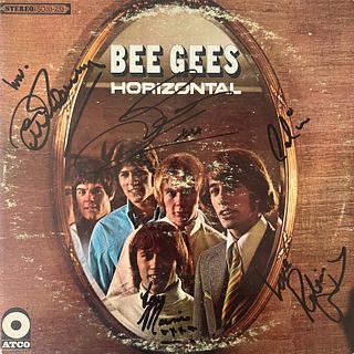 Bee Gees Horizontal signed album cover