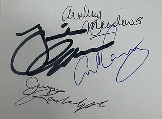 The Honeymooners cast signed card