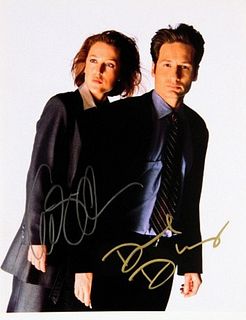 X-Files signed promo photo 