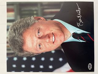 President Bill Clinton signed photo