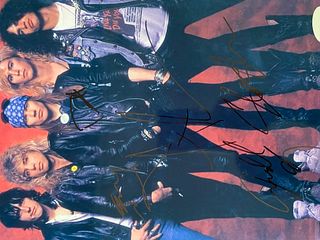 Guns N' Roses band signed photo