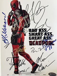 Deadpool cast signed photo