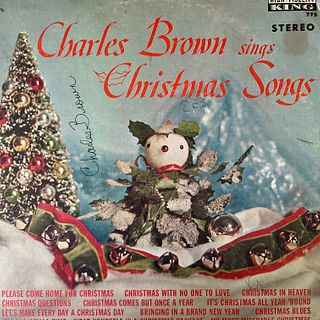 Charles Brown Christmas Songs signed album