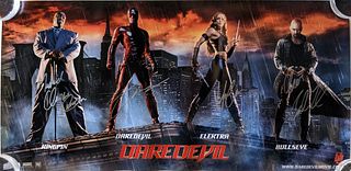 Daredevil cast signed movie insert poster