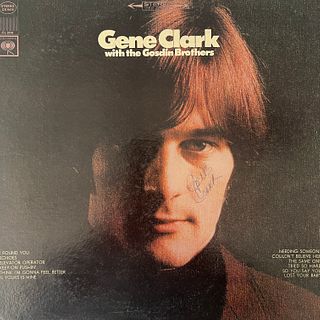Gene Clark with the Gosdin Brothers signed album 