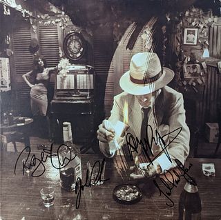 Led Zeppelin In Through the Out Door band signed album