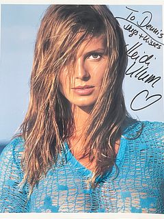 Model Heidi Klum signed photo