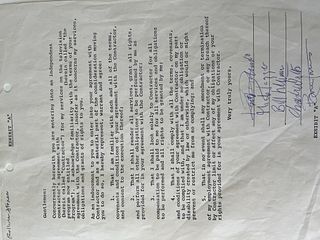 The Rolling Stones signed contract 