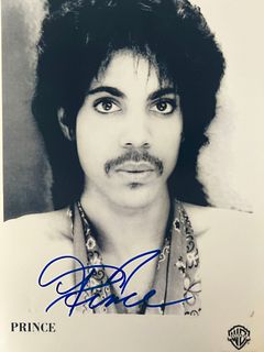 Prince signed photo